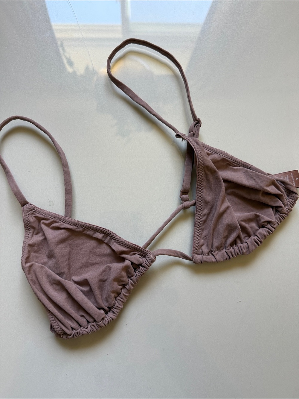 Skims Micro Cording Sienna Triangle Bralette | S - Picture 2 of 2